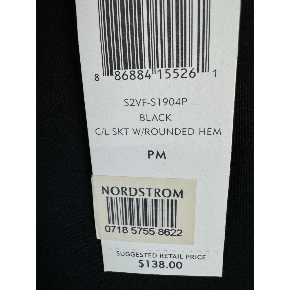Eileen Fisher Viscose Jersey Black Skirt Size: Medium Petite NWT - Picture 4 of 8